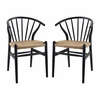 Flourish Spindle Wood Dining Side Chair Set of 2