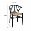 Flourish Spindle Wood Dining Side Chair Set of 2
