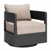 Foret Swivel Chair in Black