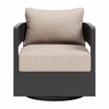 Foret Swivel Chair in Black