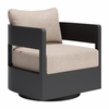 Foret Swivel Chair in Black