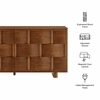 Foundry 71" Woven Design Buffet Storage Cabinet