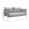 Frais Loveseat in Gray