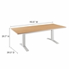 Gavelston 91" Outdoor Patio Aluminum Dining Table