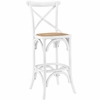 Gear Bar Stool in White
