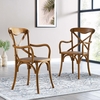 Gear Dining Armchair Set of 2 in Walnut