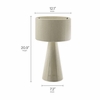 Gia Handwoven Cotton Thread Striped or Plain Table Lamp