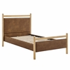 Ginny Twin Size Vegan Leather Platform Bed Frame