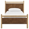 Ginny Twin Size Vegan Leather Platform Bed Frame