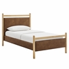 Ginny Twin Size Vegan Leather Platform Bed Frame