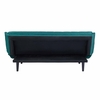 Glance Tufted Convertible Fabric Sofa Bed in Teal