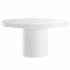 Gratify 60" Round Dining Table in White