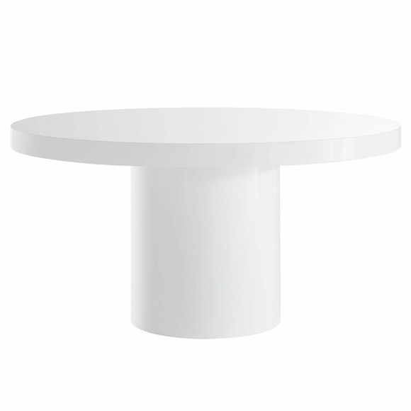 Gratify 60" Round Dining Table in White
