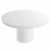 Gratify 60" Round Dining Table in White