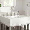 Gridiron 24" Bathroom Vanity in White Silver