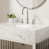Gridiron 30" Bathroom Vanity in White Silver