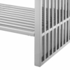 Gridiron 36" Bathroom Vanity in White Silver