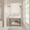 Gridiron 36" Bathroom Vanity in White Silver