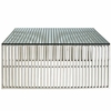 Gridiron Coffee Table in Silver