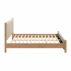 Hadi King Bed in Beige & Natural