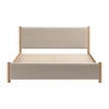 Hadi King Bed in Beige & Natural