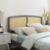 Halcyon Cane Queen Headboard in Gray