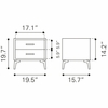 Halle Side Table in Gray