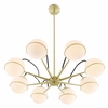 Hanna 8-Light Chandelier in Opal Gold