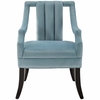 Harken Accent Chair Performance Velvet Set of 2 in Light Blue