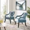 Harken Accent Chair Performance Velvet Set of 2 in Light Blue