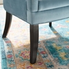 Harken Performance Velvet Accent Chair in Light Blue