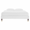 Harlow Queen Performance Velvet Platform Bed Frame