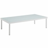 Harmony 5 Piece Outdoor Patio Aluminum Sectional Sofa Set in White White