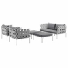 Harmony 5 Piece Outdoor Patio Aluminum Sectional Sofa Set MID-2621