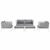 Harmony 5 Piece Outdoor Patio Aluminum Sectional Sofa Set MID-2621