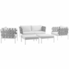 Harmony 5 Piece Outdoor Patio Aluminum Sectional Sofa Set MID-2621