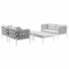 Harmony 5 Piece Outdoor Patio Aluminum Sectional Sofa Set MID-2621