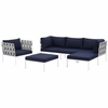 Harmony 6 Piece Outdoor Patio Aluminum Sectional Sofa Set MID-2626