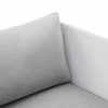 Harmony Sunbrella&reg; Outdoor Patio Aluminum Armchair in White Gray