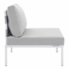 Harmony Sunbrella&reg; Outdoor Patio Aluminum Armless Chair
