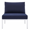 Harmony Sunbrella&reg; Outdoor Patio Aluminum Armless Chair