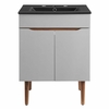 Harvest 24" Bathroom Vanity in Gray Black