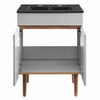 Harvest 24" Bathroom Vanity in Gray Black