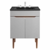Harvest 24" Bathroom Vanity in Gray Black