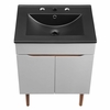Harvest 24" Bathroom Vanity in Gray Black