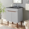Harvest 24" Bathroom Vanity in Gray Black