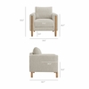 Hawken Boucle Fabric Accent Armchair