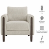 Hawken Boucle Fabric Accent Armchair