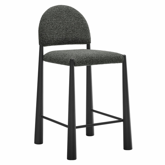 Hayley Upholstered Fabric Counter Stool