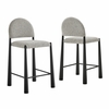 Hayley Upholstered Fabric Counter Stools Set of 2